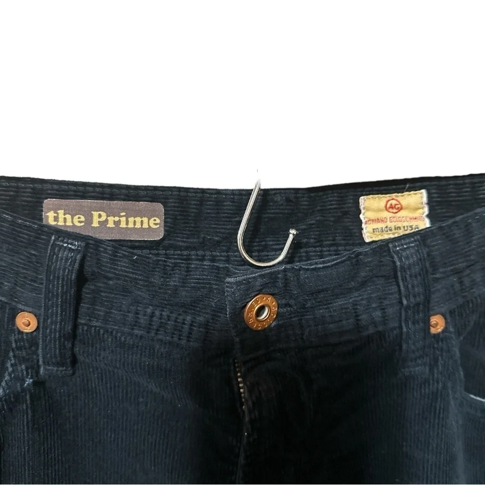 EUC - AG Adriano Goldschmied The Prime Coduroy Pants - black - size 34x32